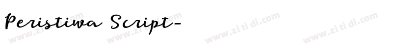 Peristiwa Script字体转换